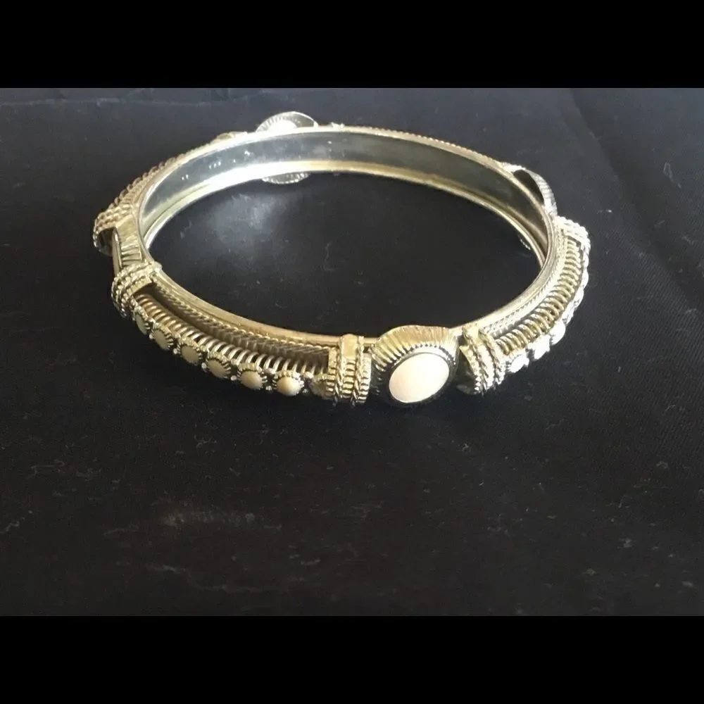 $8 ea or 3/$15. Silvertone and Cream XL Bangle